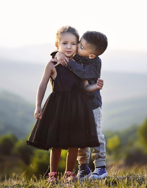 family photo editing online children portrait after
