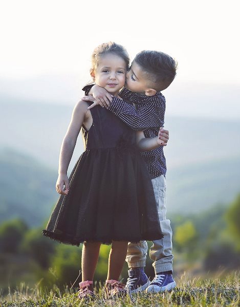 family photo editing online children portrait before
