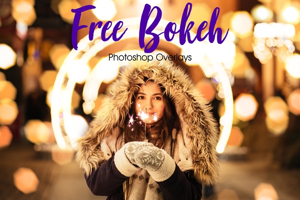 free bokeh overlays for photoshop poster girl
