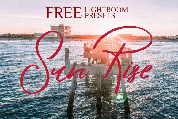free lightroom preset sunrise poster nature