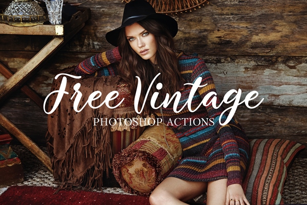 download action photoshop cs3 vintage