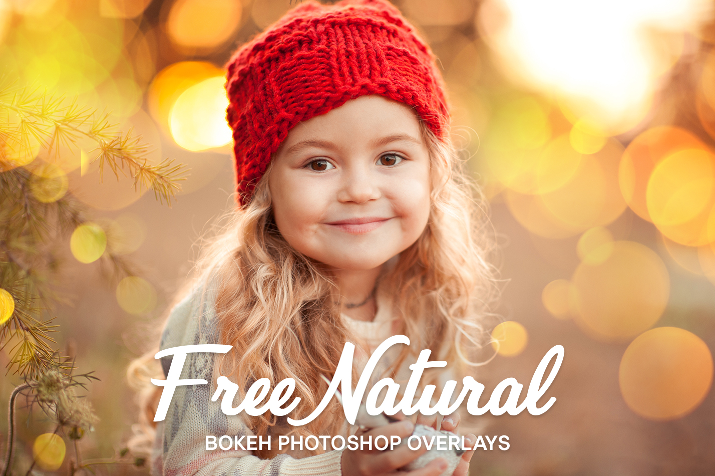 light bokeh overlay free poster nature girl