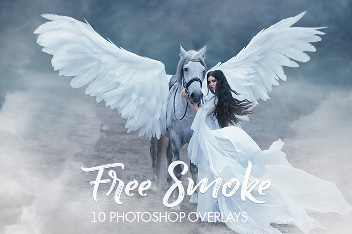 free smoke overlay photoshop poster nature
