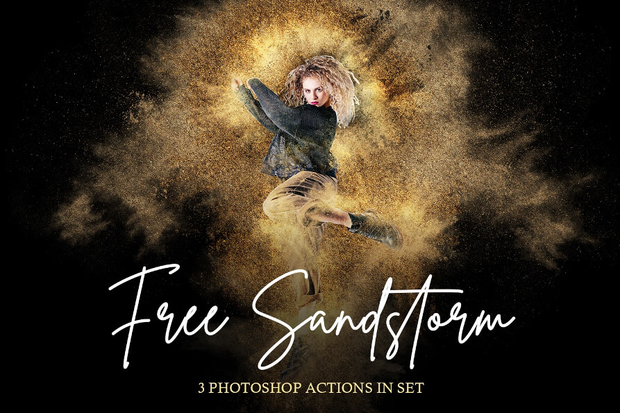 sandstorm photoshop action free