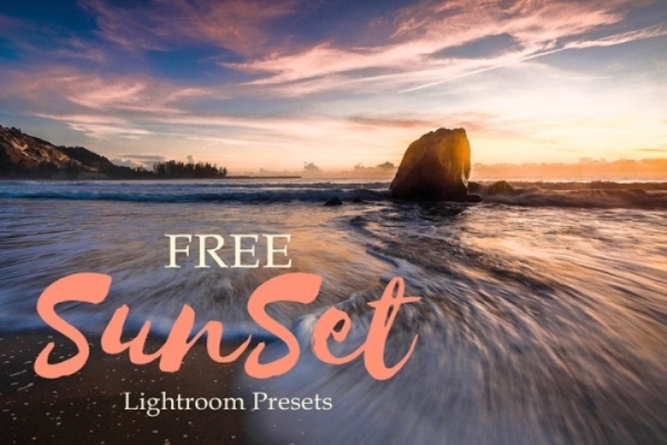free lightroom preset sunset poster nature
