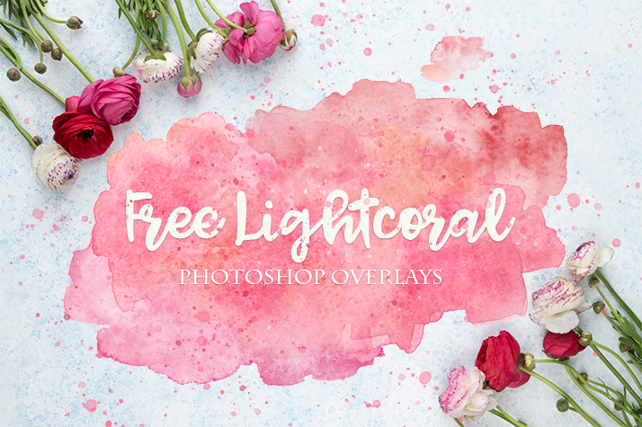 watercolor overlay poster flowers