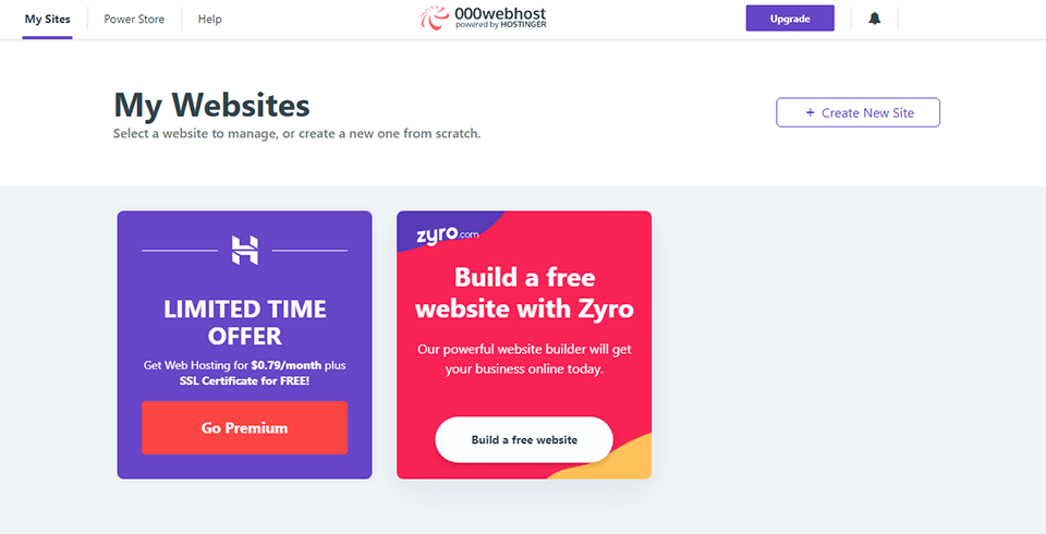 000webhost interface