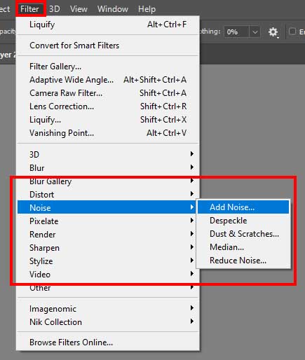 remove double chin photoshop adding noise