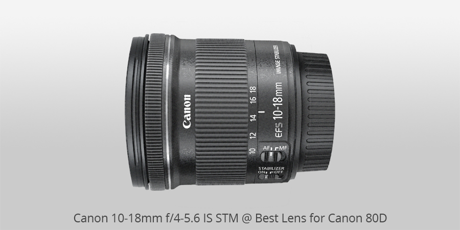 Canon 10-18mm f/4-5.6 IS STM best lens for canon 80d
