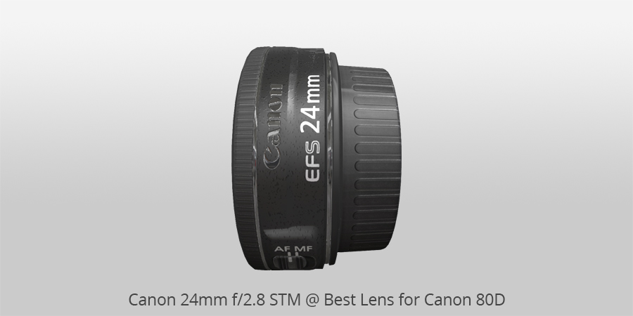 Canon 24mm f/2.8 STM best lens for canon 80d