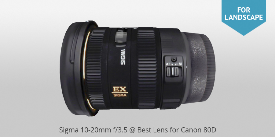 Sigma 10-20mm f/3.5 best lens for canon 80d