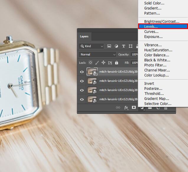 photoshop chromatic aberration levels