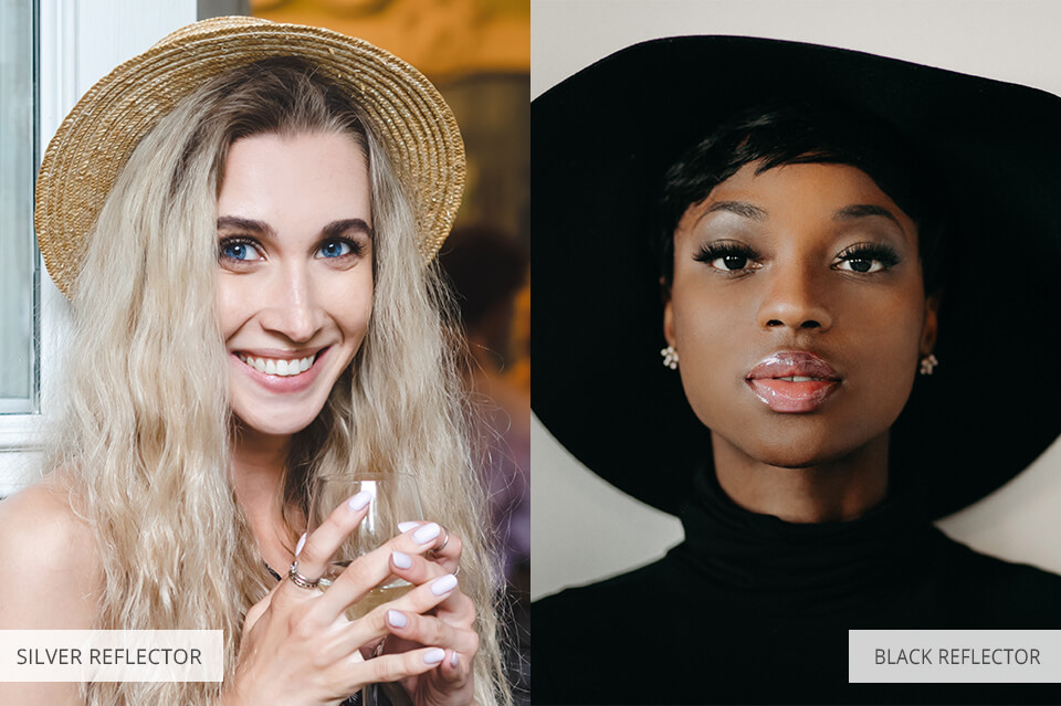 how to use reflectors in photography creating shadows