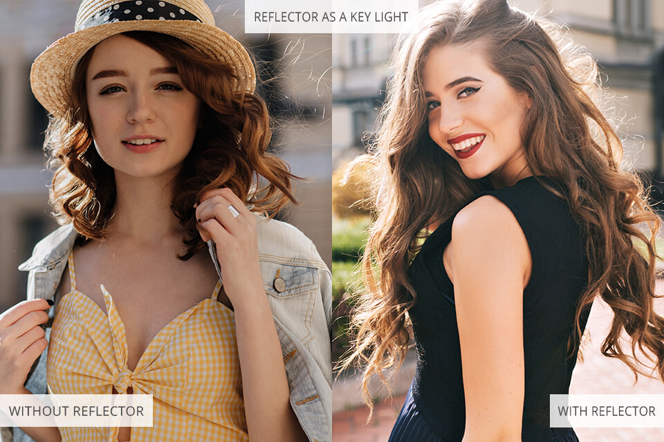 how to use reflectors in photography key light