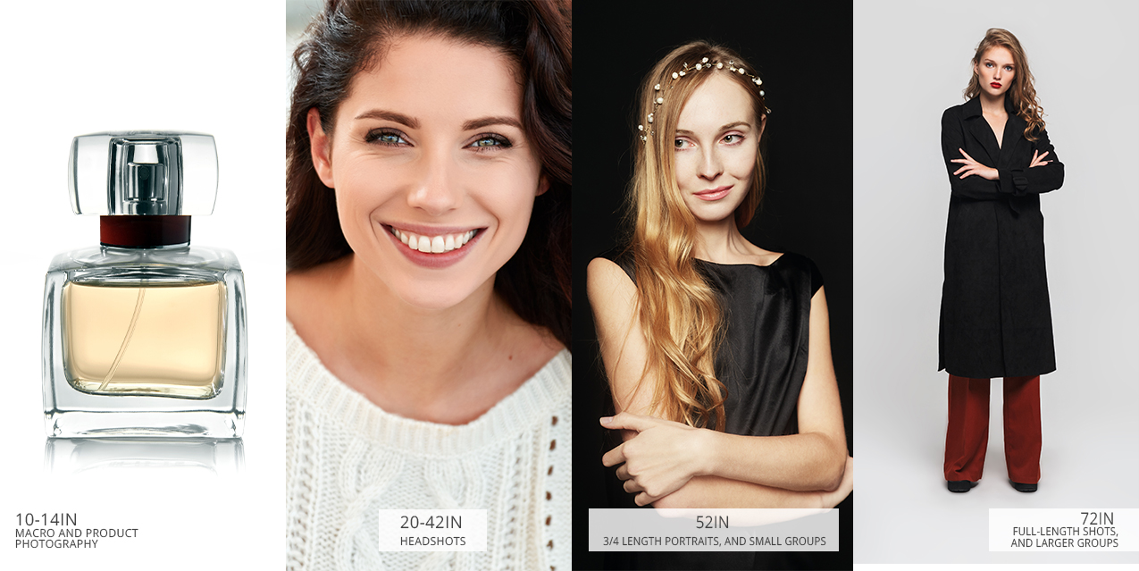 types of reflectors in photography size