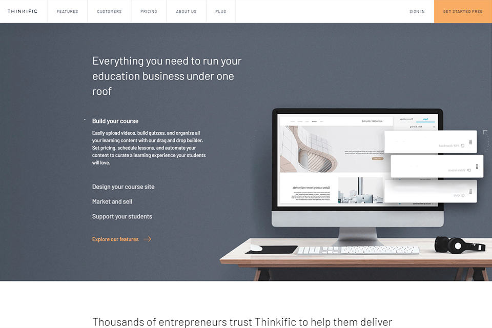 thinkific online learning platforms