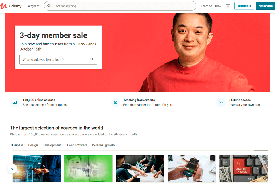 udemy online learning platforms