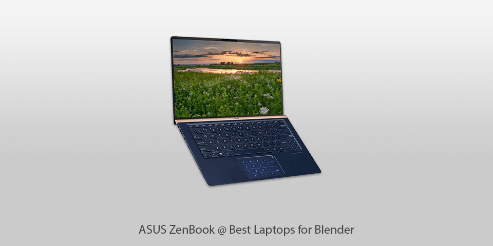 asus zenbook laptop for blender