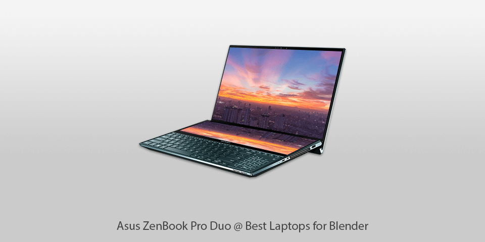 asus zenbook pro duo laptop for blender