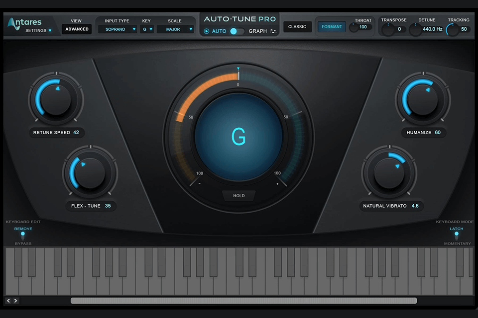 auto-tune pro interface