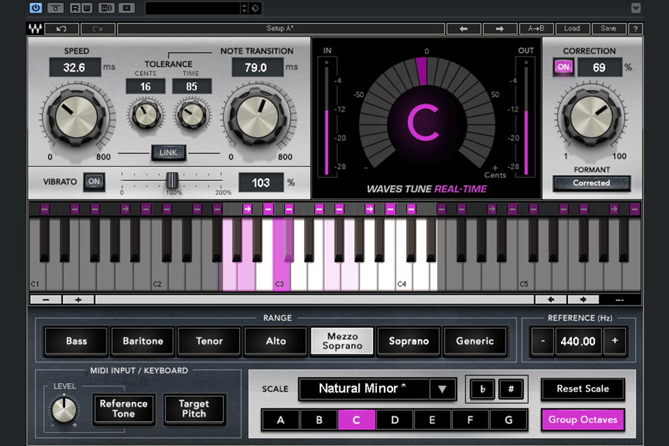 waves tune best pitch correction software interface