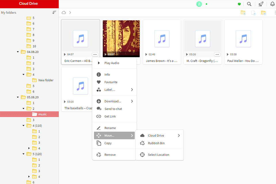 mega interface onedrive alternative