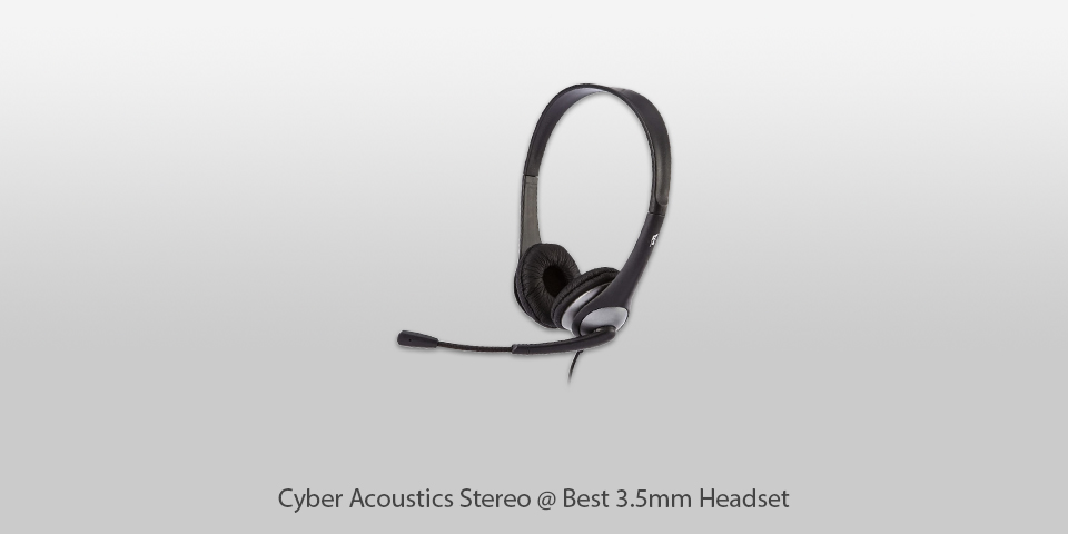 cyber acoustics stereo 3.5mm headset