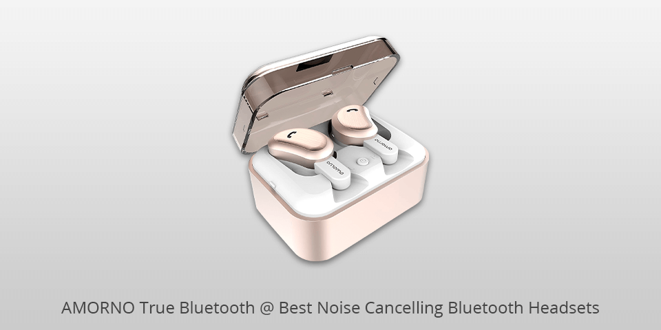 amorno true bluetooth noise cancelling bluetooth headset