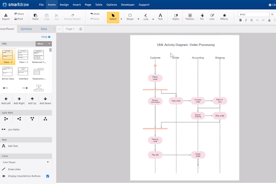 smartdrawmap software for windows interface
