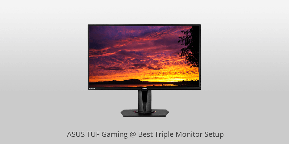 triple monitor setup asus 27 inch