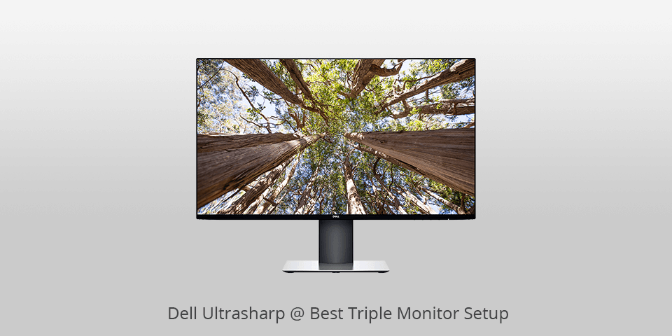 triple monitor setup dell 27 inch