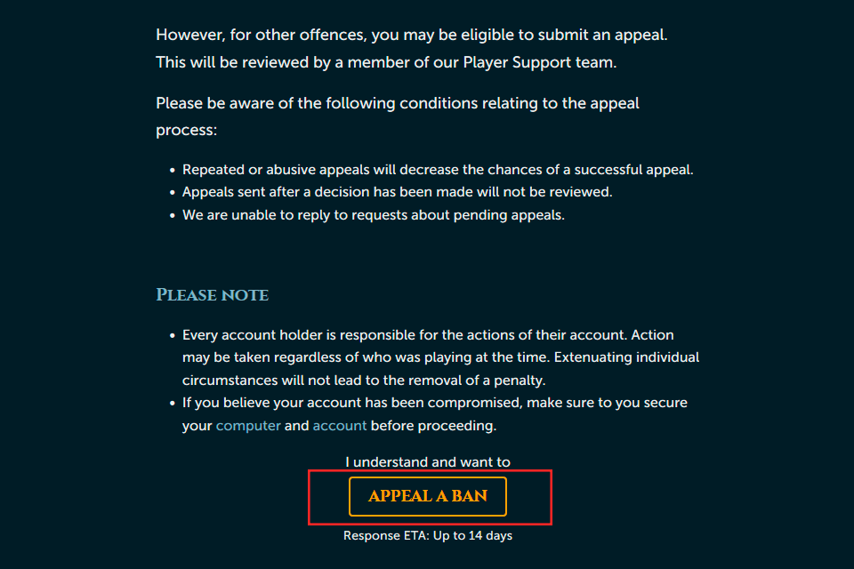 ban appealing can you get unbanned from runescape