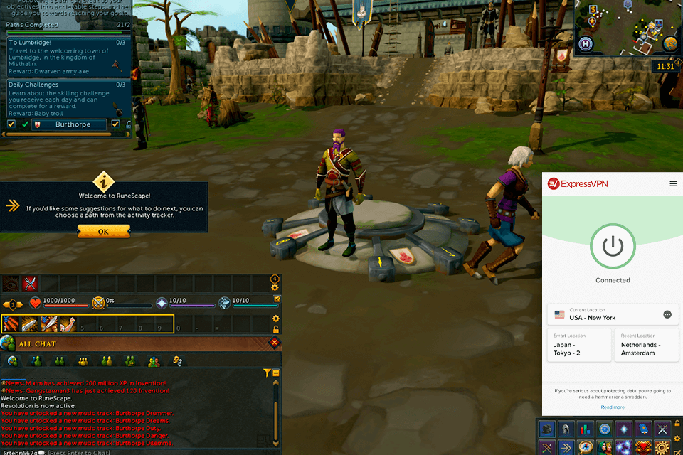vpn can you get unbanned from runescape