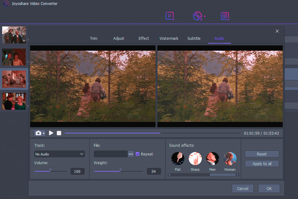 joyoshare video converter audio tools