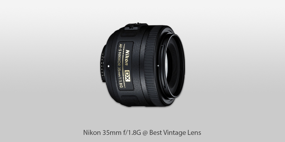 vintage lens nikon 35mm f/1.8g