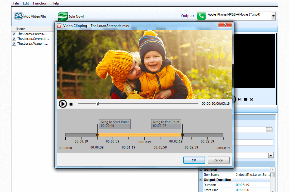 weenysoft video joiner software interface