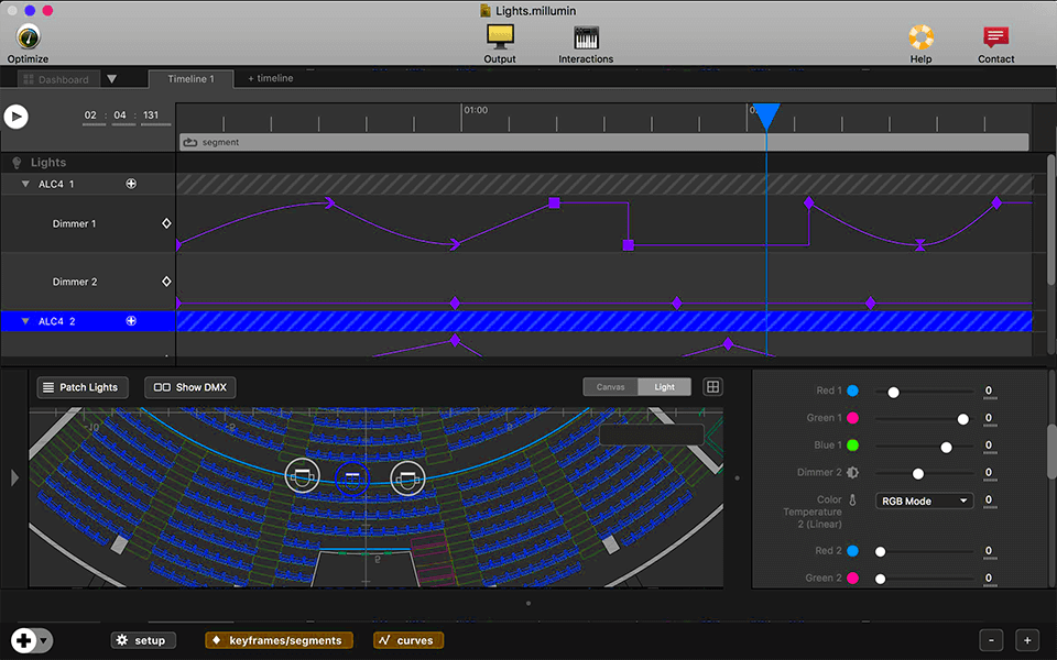 millumin3 video mapping software interface