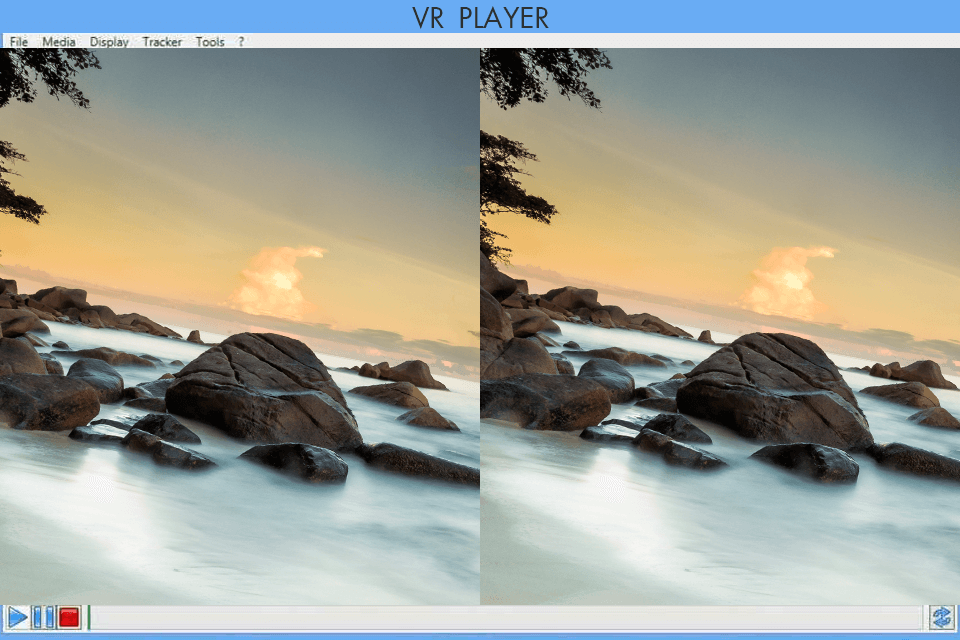 interface de lecteur vidéo vr
