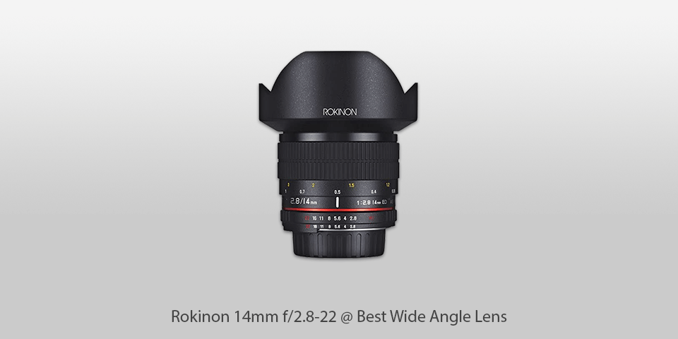 best wide angle lens nikon rokinon 14mm f/2.8-22