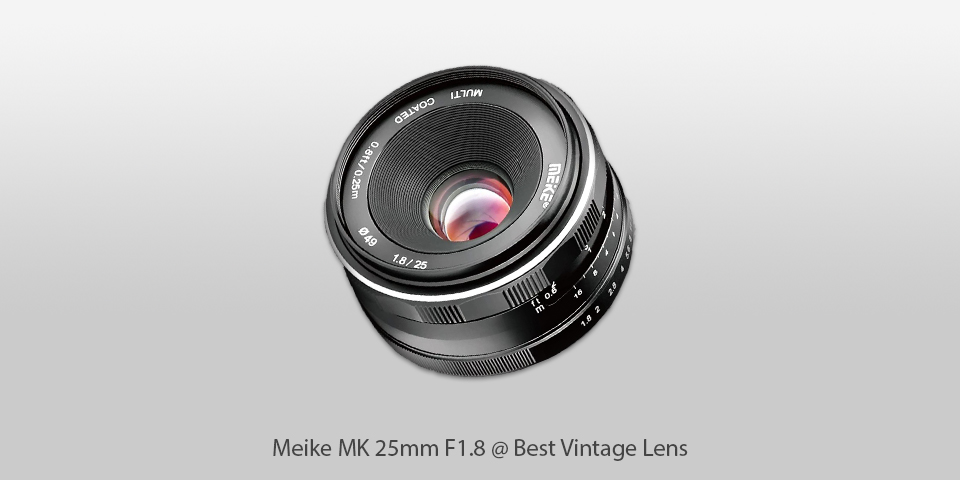 vintage lens meike mk 25mm f1.8