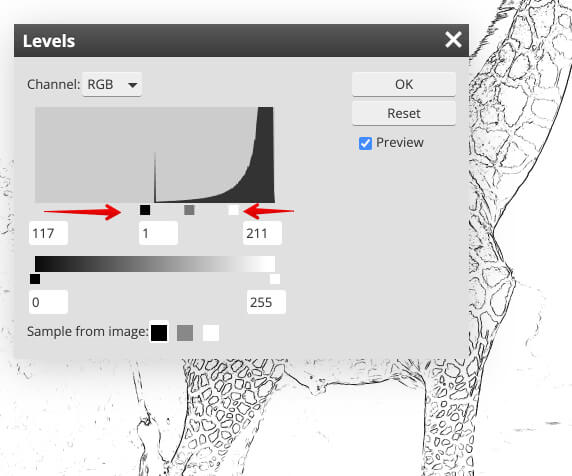 photo into a coloring book levels