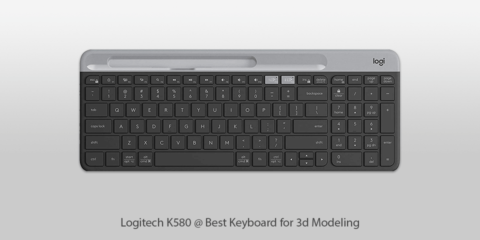best keyboard for 3d modeling logitech k580