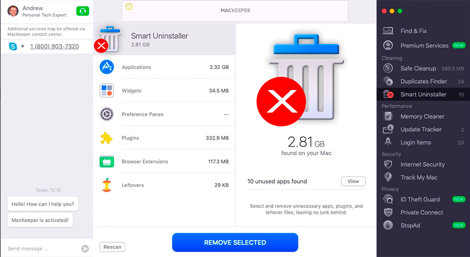 mackeeper performance tool smart uninstaller