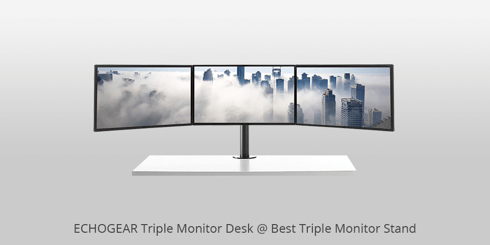 echogear triple monitor desk