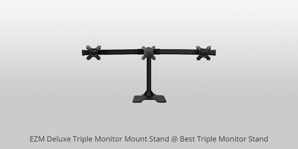 ezm deluxe triple monitor mount stand