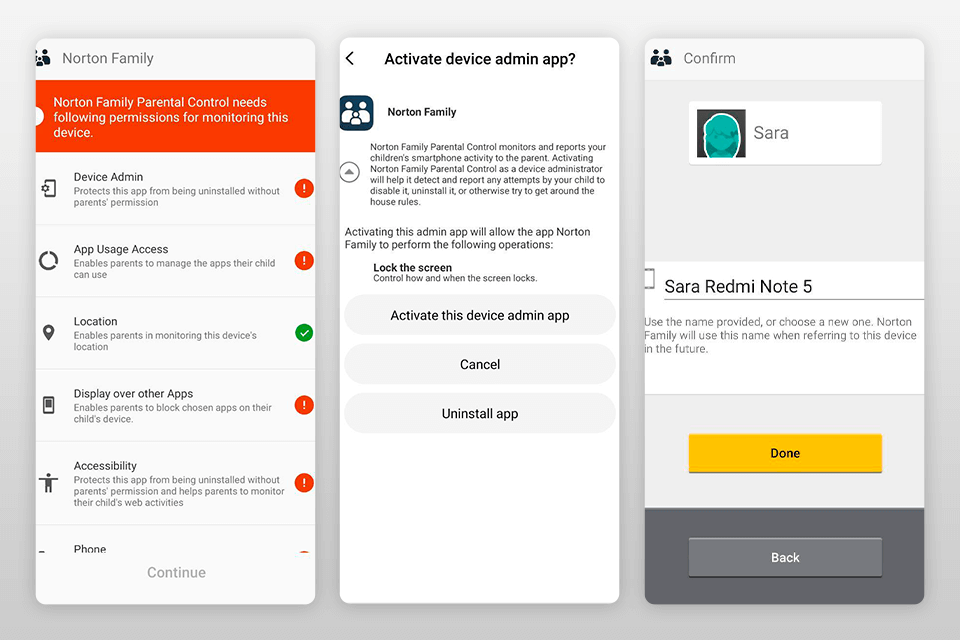 norton family premier best free parental control app