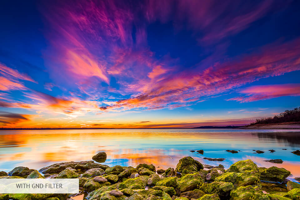 GND filter contrasting color effect