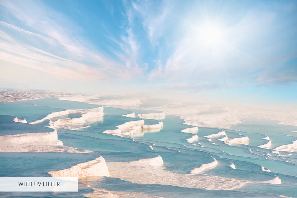 UV filter clean frame effect