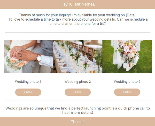 follow up photographer email template