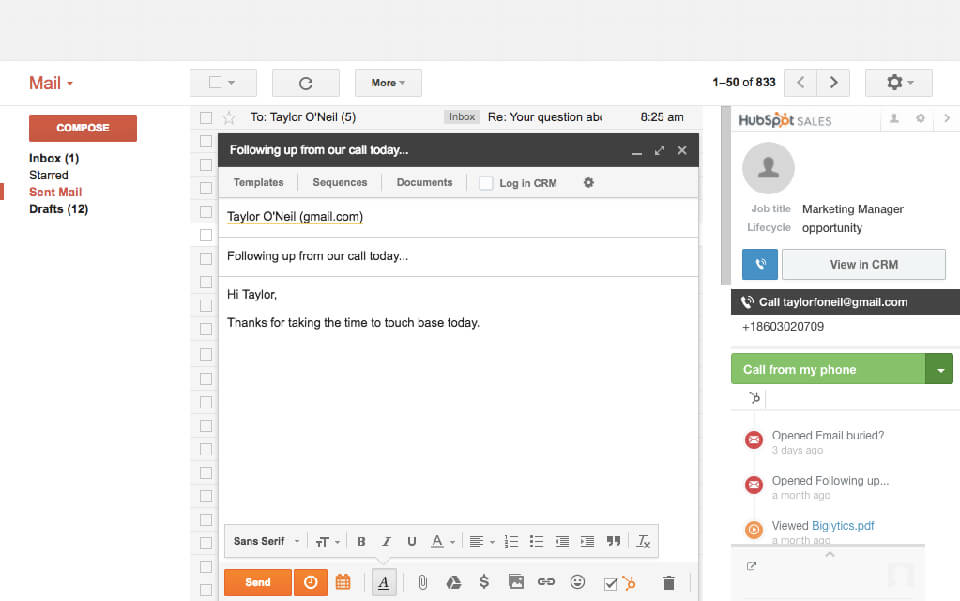 hubspot sales photography email templates free